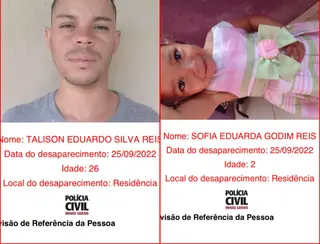 Polícia Civil investiga o desaparecimento de pai e filha em São Gonçalo do Rio Abaixo