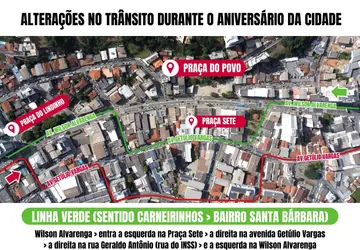 Trânsito muda no entorno da Praça do Povo a partir das 19h desta sexta (26)