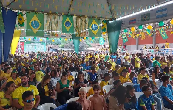 Com show e grande infraestrutura, São Gonçalo é destaque regional na transmissão da estreia do Brasil na Copa do Mundo