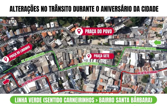 Trânsito muda no entorno da Praça do Povo a partir das 19h desta sexta (26)